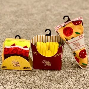Unisex funky socks favorite foods bundle
